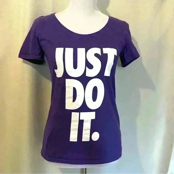 Nike Tops - The Nike Violet “Just Do It” Tee